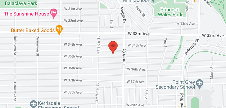 map of 2599 W 35TH AVENUE